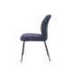 Silla de Comedor Nolan Azul - Patas Metálicas Negras