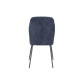 Silla de Comedor Nolan Azul - Patas Metálicas Negras
