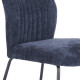 Silla de Comedor Nolan Azul - Patas Metálicas Negras