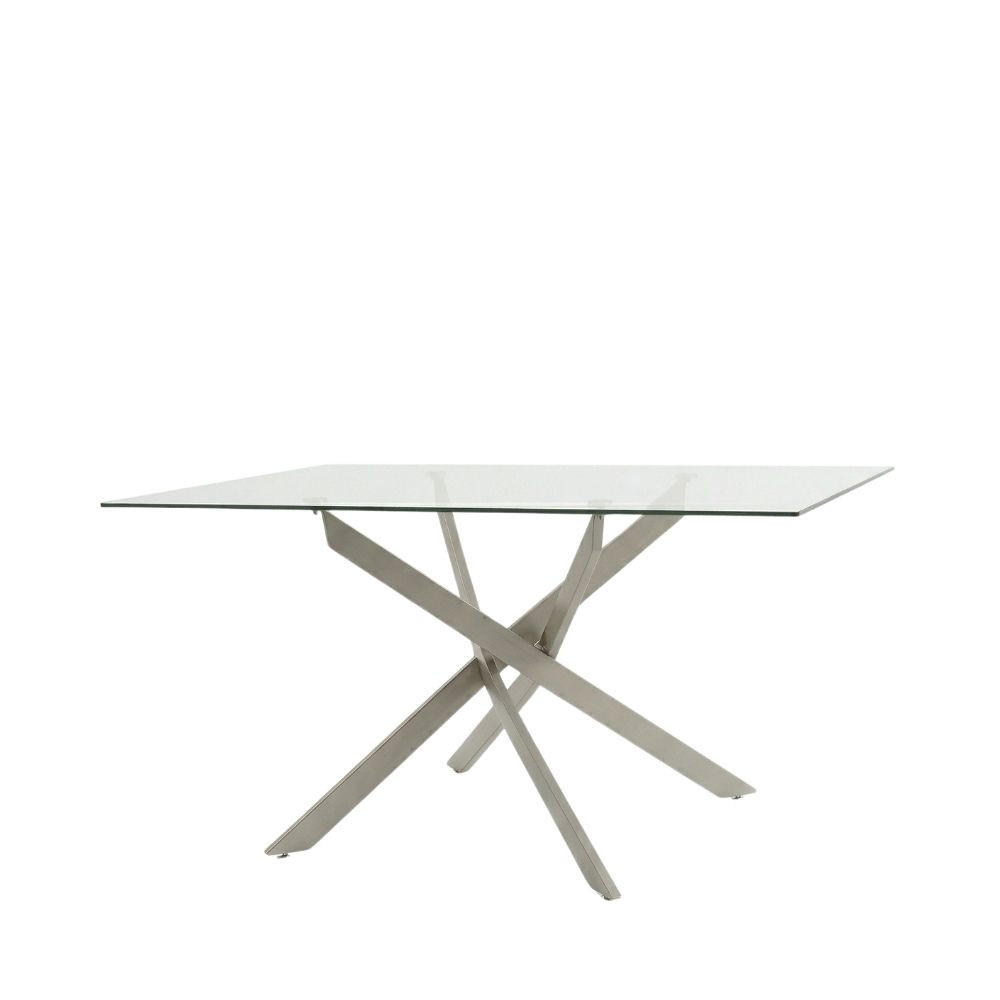 Table à manger Erika - Design moderne et pieds noirs