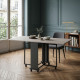 Mesa Plegable Crema - Negro 20 x 74 x 71 cm