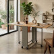Mesa Plegable Natural - Negro 20 x 74 x 71 cm