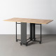 Mesa Plegable Natural - Negro 20 x 74 x 71 cm