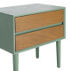 Mesita Verde - Natural 50 x 50 x 35 cm