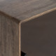 MUEBLE AUXILIAR MARRÓN MADERA-CRISTAL 80 X 38 X 70 CM