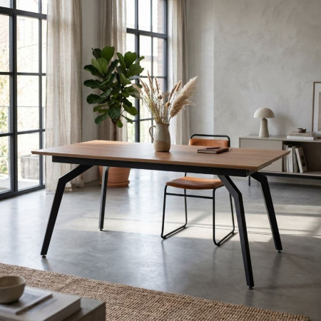 Mesa Extensible Natural 160 x 76 x 90 cm