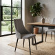 Silla Briana: Diseño y Comodidad en Gris y Negro