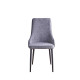 Silla Briana: Diseño y Comodidad en Gris y Negro