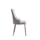 Silla Briana gris claro: estilo escandinavo con patas crema