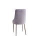 Silla Briana gris claro: estilo escandinavo con patas crema