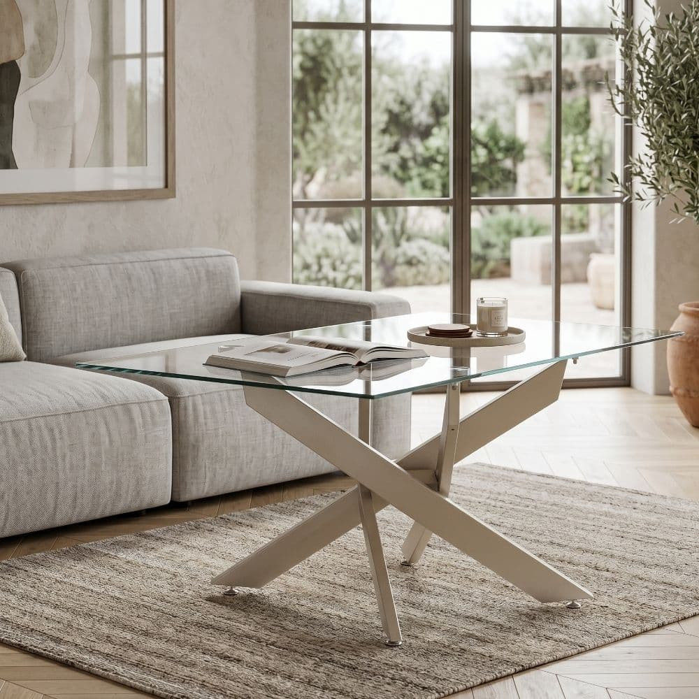 Mitteltisch verflochtene Beine Erika 110 x 45 x 55 cm