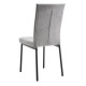 Silla de comedor tapizada Water Repelent Asia Gris 45 x 97 x 64 cm