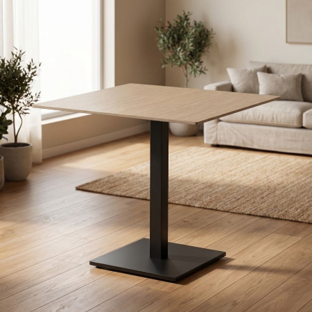 Mesa Travertino - Negro 80 x 75 x 80 cm