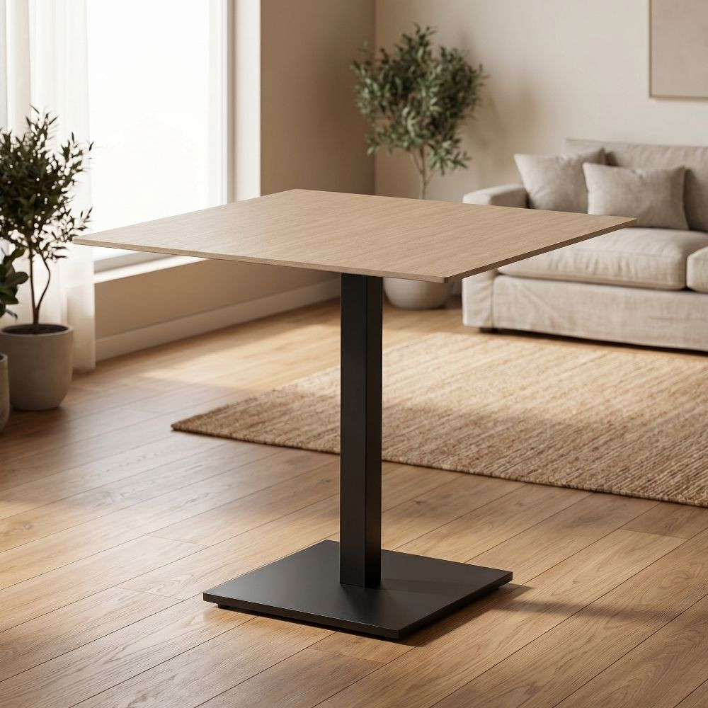 Mesa Travertino - Negro 80 x 75 x 80 cm