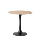 Mesa Travertino - Negro 80 x 75 x 80 cm