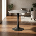 Mesa Gris - Negro 80 x 75 x 80 cm