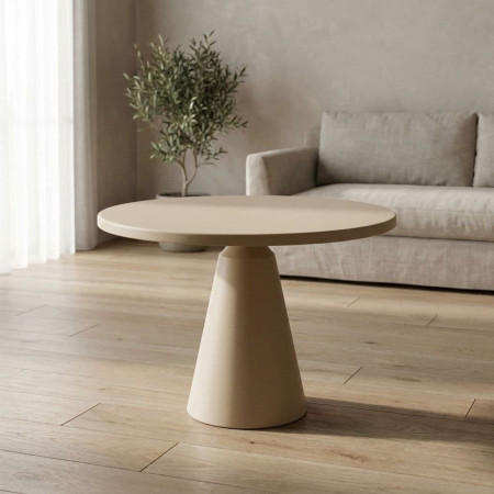 MESITA TAUPE ACERO 60,50 X 60,50 X 49,50 CM