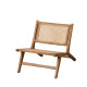 Cadeirão Teca e Ratã Natural Relax - fanmuebles