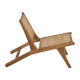 Fauteuil Teck et Rotin Naturel Relax - fanmuebles