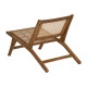 Fauteuil Teck et Rotin Naturel Relax - fanmuebles
