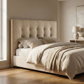 CABECERO CREMA TEJIDO DORMITORIO 165 X 8 X 125 CM