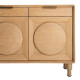 APARADOR NATURAL MADERA DE ROBLE SALÓN 240 X 40 X 77 CM