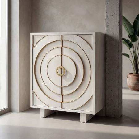Armario "Cabinet" Crema 91.5 x 113 x 40 cm