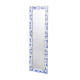 Espejo Azul - Blanco 53 x 155 x 2 cm