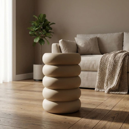 Mesita Beige 46 x 51 x 46 cm