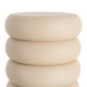 MESITA BEIGE ACERO 46 X 46 X 51 CM