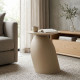 MESITA BEIGE ACERO 46 X 46 X 51 CM