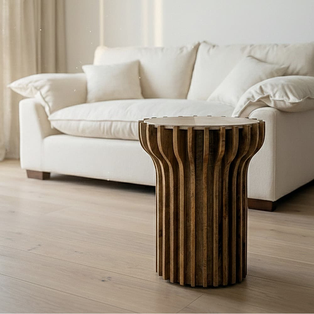 Mesa Auxiliar Natural 53 x 62 x 53 cm