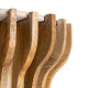 MESA AUXILIAR MADERA-MÁRMOL SALÓN 53 X 53 X 62 CM