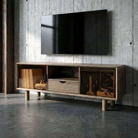 Mueble Tv Amy Marrón 150 x 40 x 55 cm