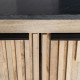 Buffet Bois Marbre Naturel - fanmuebles