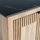 Sideboard Holz Naturmarmor - fanmuebles