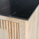 Buffet Bois Marbre Naturel - fanmuebles