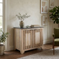 Aparador - Colección Natural - Madera y Mármol 95 x 90 x 57 cm