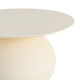MESA CENTRO BLANCO ROTO ACERO 60 X 60 X 45 CM