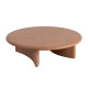 MESA CENTRO TEJA DM-MICROCEMENTO SALÓN 120 X 120 X 33 CM