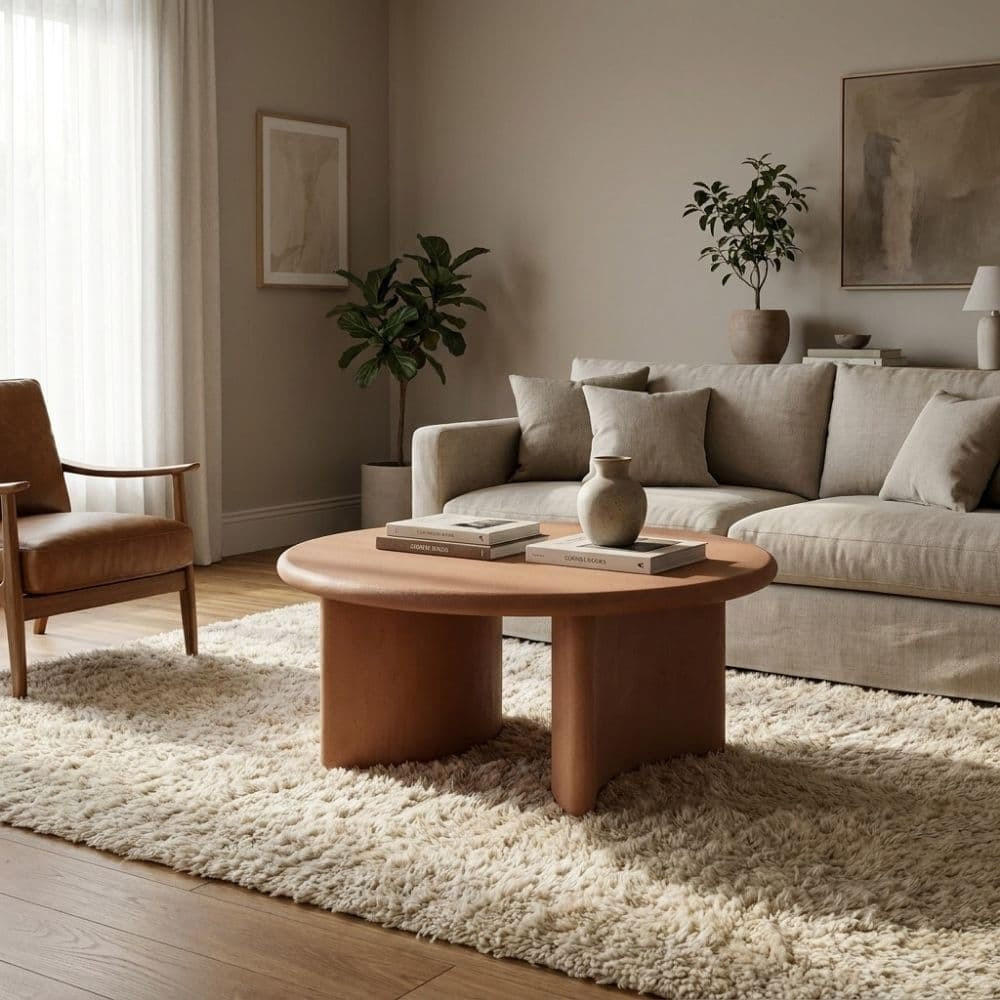 Mesa Centro Teja 80 x 38.5 x 80 cm