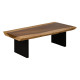 Couchtisch Suar Holz und Eisen 150x70 cm - fanmuebles