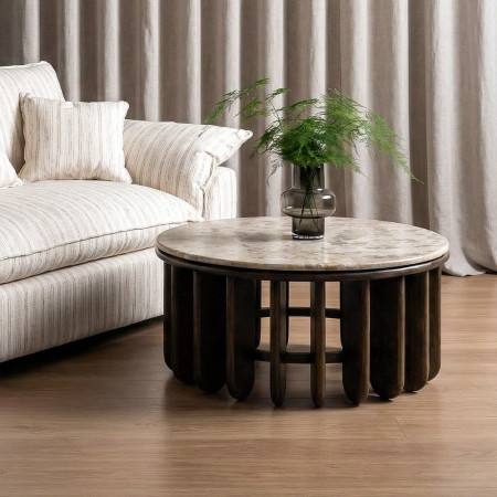 Mesa Centro Miel 90 x 42 x 90 cm