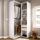 Cabina Armadio Aperta Angolare Suit Bianco Reversibile 84x104 cm - fanmuebles