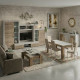 fanmuebles - Komplette Wohnwand London und Schlafsofa Madrid