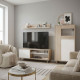 Kikua Lounge Pack: Möbel TV und Vitrina - fanmuebles