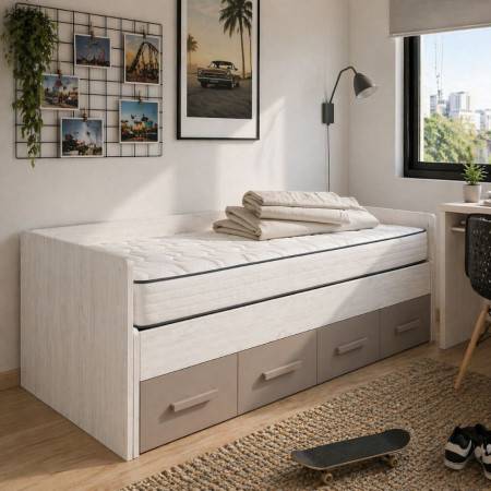 Letto a castello Ares plus con materasso - Fanmuebles