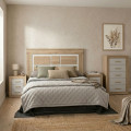 Pack Dormitorio Dafne - Colección Dafne - Roble Sonoma y Blanco - Varias Medidas