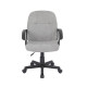 Chaise Bureau Hela Tissu Gris - fanmuebles
