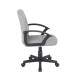Chaise Bureau Hela Tissu Gris - fanmuebles